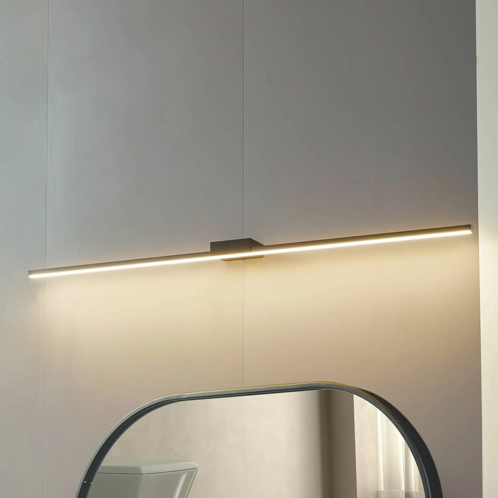 Applique da parete Kivana Lucande, Nero, Bagno, Alluminio, Moderno, Applique