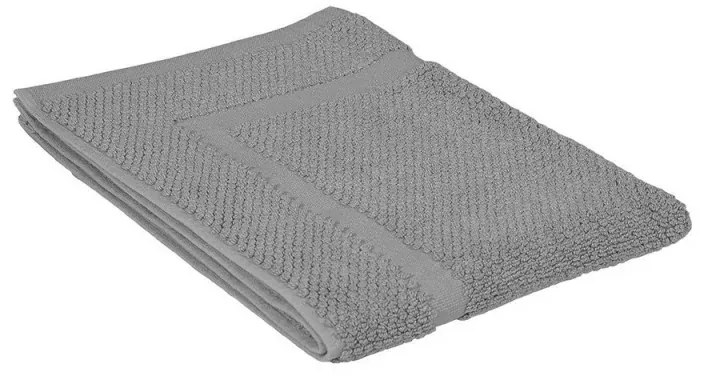 Tappeto scendi doccia 100% cotone colore grigio 45x65 cm