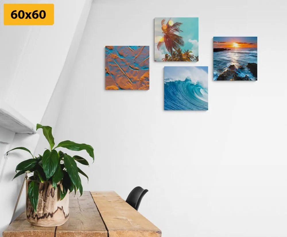 Set di quadri – Paesaggio marino affascinante