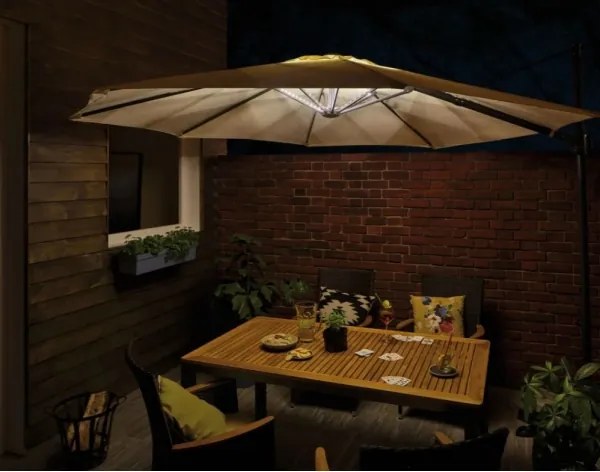 Paulmann 94208 - LED/1,8W Illuminazione a parasole PARASOL 5V/USB 1,6m