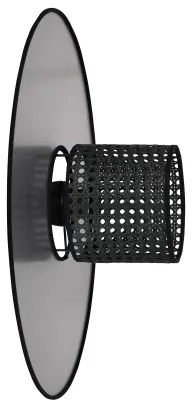 Duolla - Applique TOKYO RATTAN 1xE27/15W/230V diametro 50 cm argento/nero