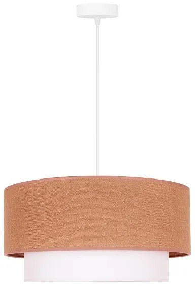 Duolla - Lampadario a sospensione con filo BOHO 1xE27/40W/230V diametro 45 cm beige/bianco