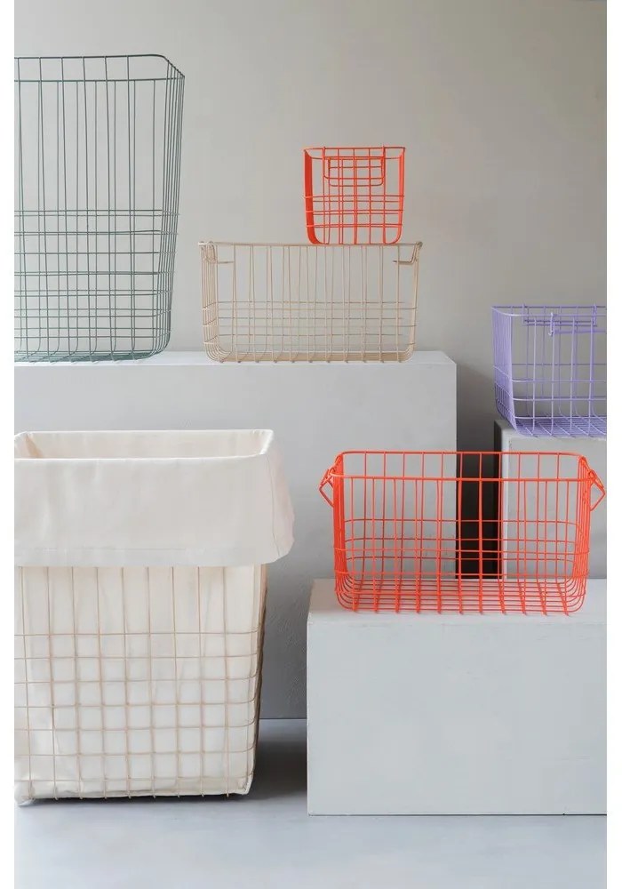 Cesto portabiancheria verde in metallo 64 l Store-It - Mette Ditmer Denmark