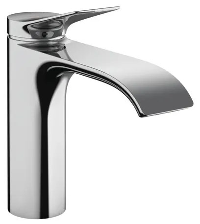 Rubinetto per lavabo a canna media getto a cascata d'acqua Vivenis cromato lucido HANSGROHE H 20.5 cm
