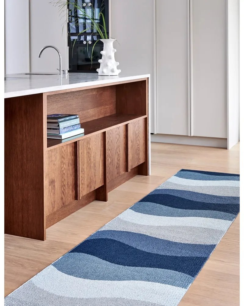 Passatoia da interno/esterno blu 70x300 cm Urvi Water – Pappelina