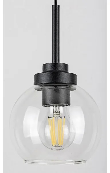 Rabalux 75006 - Lampada bagno TIRINA 1xE27/15W/230V nera IP44 cavo