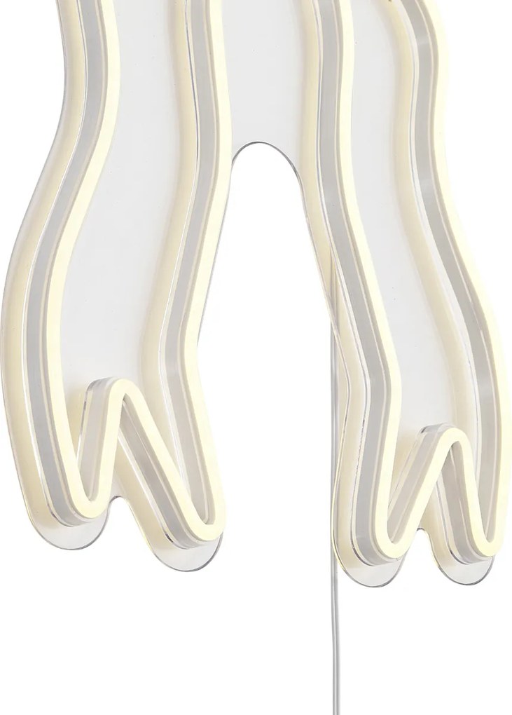 Lampada da parete al neon bianco caldo con LED - Bow