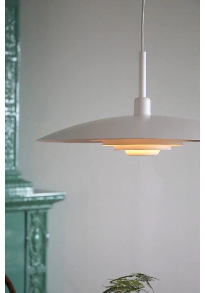 Lampadario bianco con paralume in metallo ø 57 cm Piny – Markslöjd