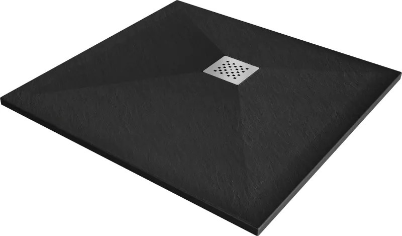 Mexen Stone+ piatto doccia composito quadrato 100 x 100 cm, nero - 44701010