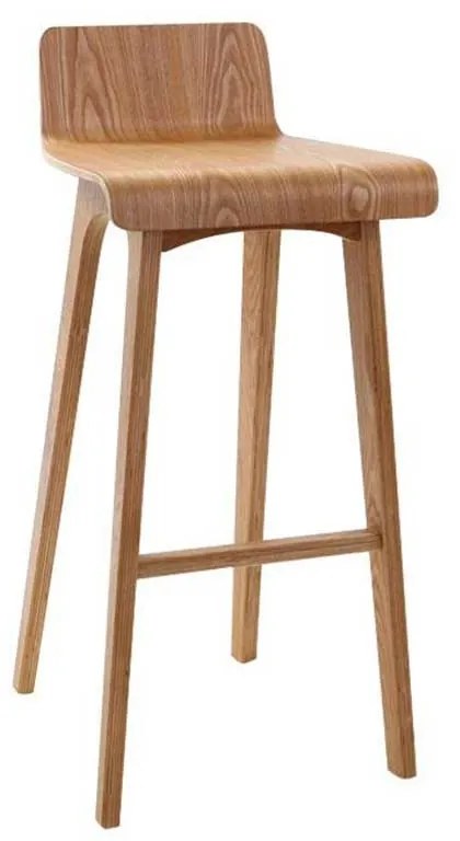 Sgabello / sedia da bar design legno naturale scandinavo BALTIK