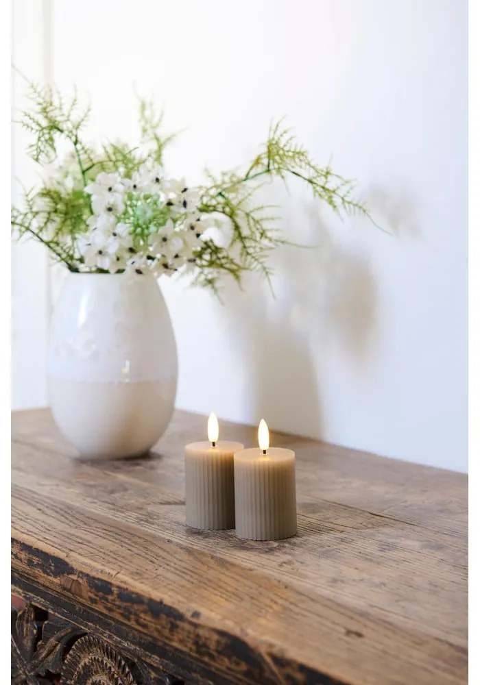 Candele LED in set da 2 pezzi su USB (altezza 6,5 cm) Smilla - Sirius