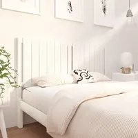 Testiera per Letto Bianca 145,5x4x100 cm Legno Massello di Pino 818871