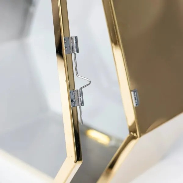 Lanterna decorativa dorata 43 cm