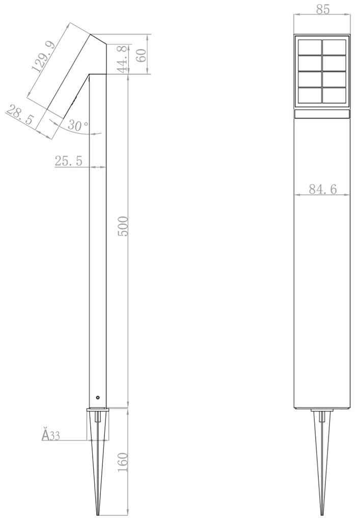 2 Pezzi - Lampioncini Solari da Esterno Led da Giadino