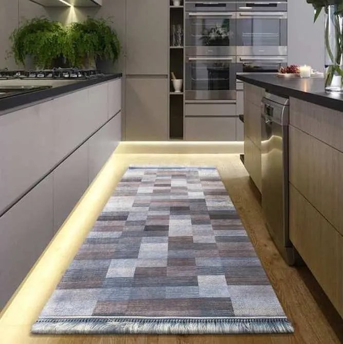 Tappeto runner da cucina in tonalità marrone Larghezza: 160 cm | Lunghezza: 220 cm