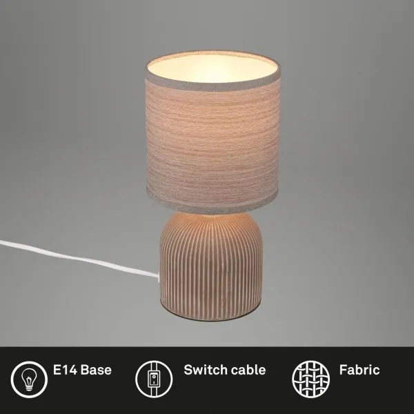 Brilo - Lampada da tavolo INO 1xE14/10W/230V marrone
