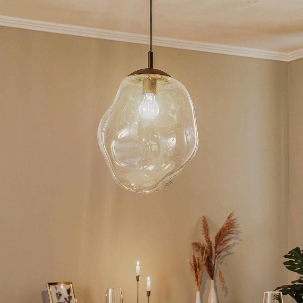 Lampada a sospensione in vetro Sol TK Lighting, dimmerabile, Chiaro / Trasparente, Soggiorno / Sala da pranzo, Vetro, Moderno, Lampada a sospensione