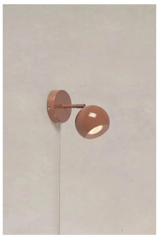 Lampada da parete marrone con alimentazione a corrente Pop – Markslöjd