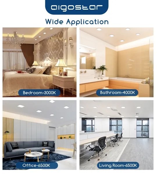 Aigostar - Plafoniera da incasso LED/6W/230V 4000K 12x12 cm bianca