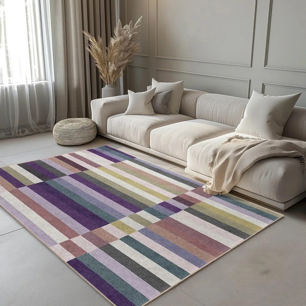 Tappeto viola lavabile 80x150 cm Purple Rain – Mila Home