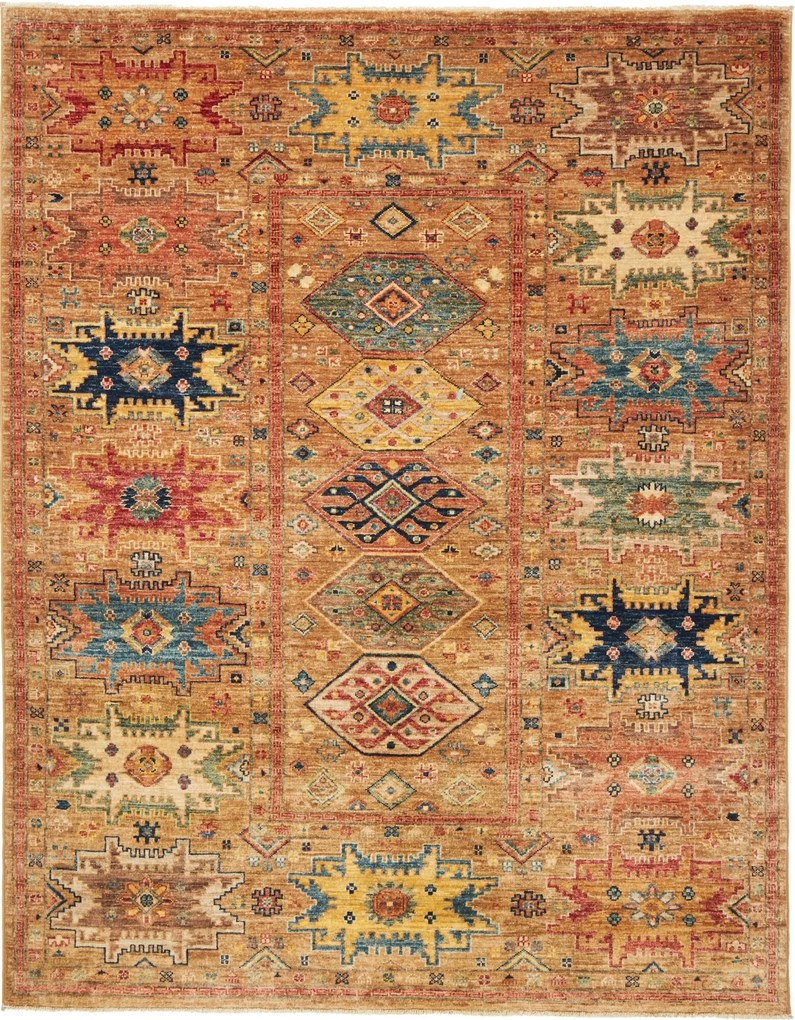 Samarkand Tappeto 150x190 Marrone (Pakistan) Annodato A Mano