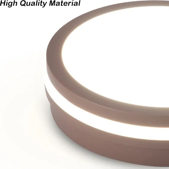 Brilagi - Lampada LED da esterno con sensore BENE LED/24W/230V Ø 26 cm marrone IP54