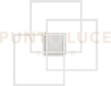 Frame plaoniera quadrati led 2700k  33w  4000 lm bianco 53,3cm