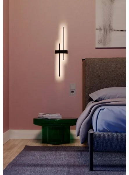 Redo 01-2747 - Lampada da parete LED TANGENT LED/13W/230V CRI 90 nera