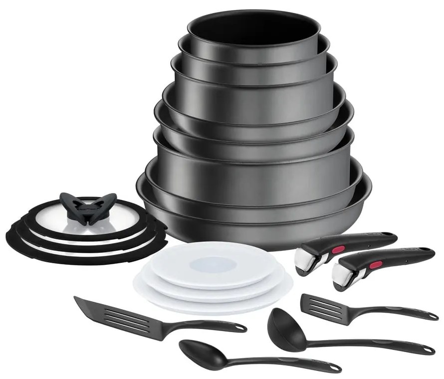 Set di pentole in alluminio 20 pezzi Ingenio Daily Chef On - Tefal