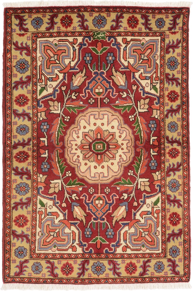 Heriz Tappeto 140x100 (Iran) Annodato A Mano