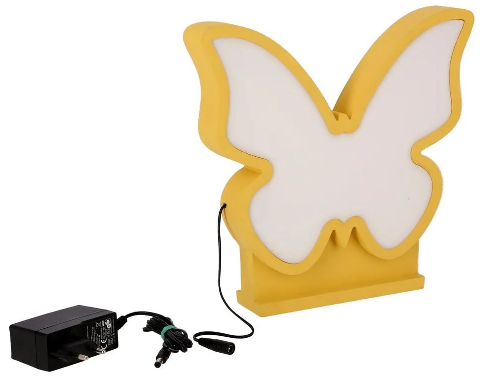 Lampada per bambini gialla Butterfly - Candellux Lighting