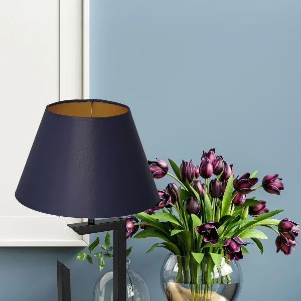 Lampada da tavolo 1xE27/60W/230V 45 cm blu/oro