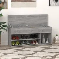 Scarpiera Grigio Sonoma 105x30x45 cm in Legno Multistratocod mxl 127370