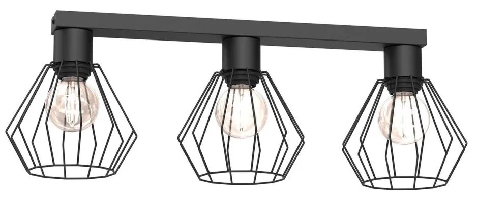 Faretto LETI 3xE27/15W/230V nero