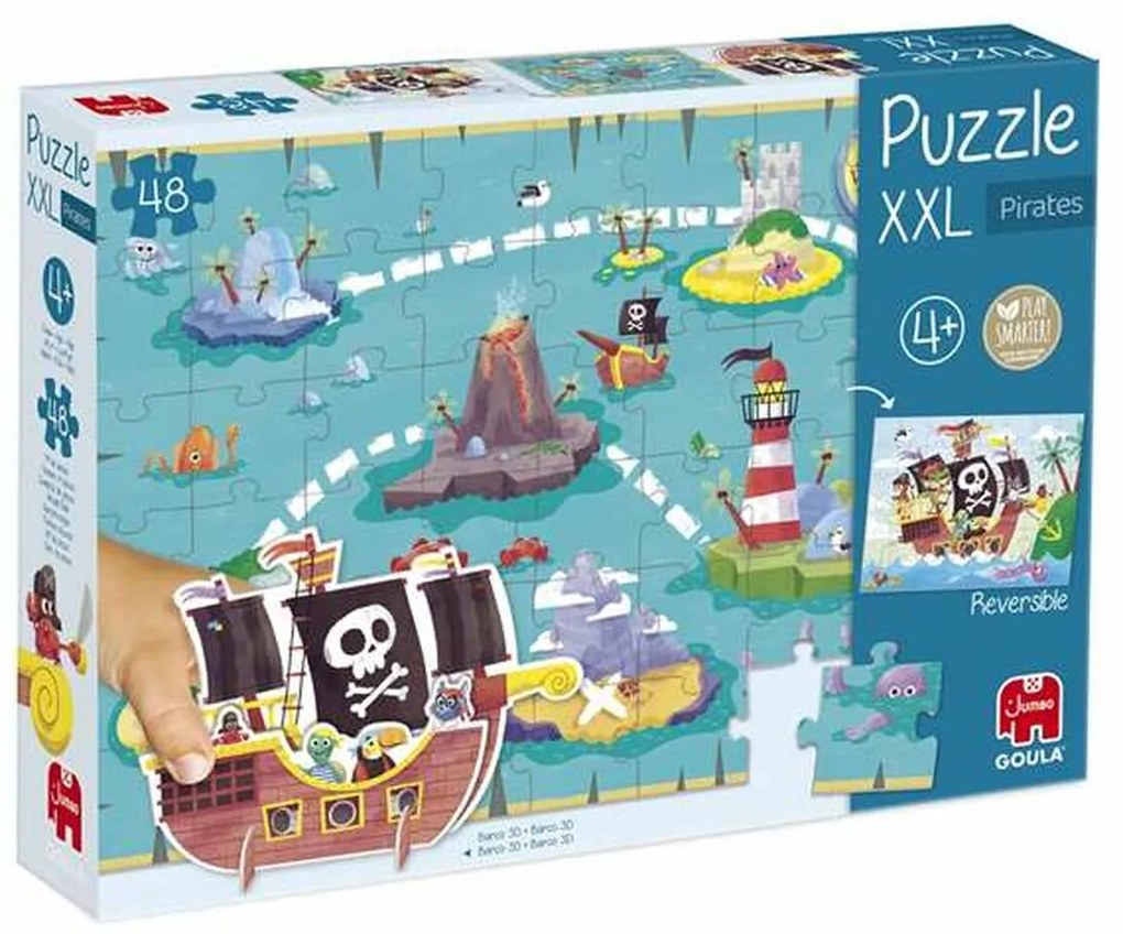 Puzzle per Bambini Diset XXL Nave Pirata 48 Pezzi