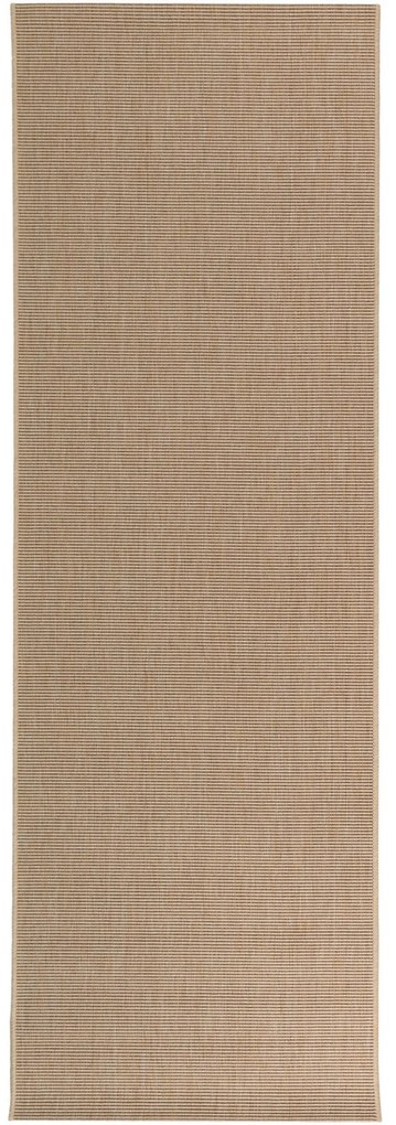 benuta Nest Tappeto passatoia per esterni Metro Beige 80x240 cm - Tappeto outdoor per balcone, terrazzo e giardino