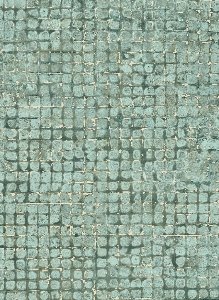 Arte International Carta da parati Mosaico - Teal