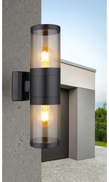 Globo 32014-2BS - Applique da esterno XELOO 2xE27/60W/230V IP44