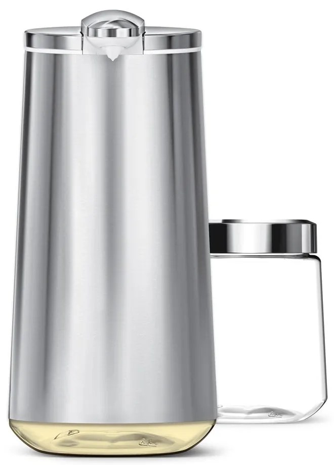 Dispenser automatico di sapone in acciaio grigio da 266 ml - simplehuman