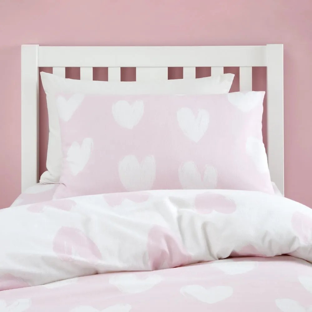 Biancheria da letto per lettino in flanella 120x150 cm Hearts - Catherine Lansfield