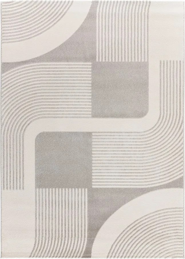 Tappeto grigio chiaro/avorio 200x290 cm Flora – Universal