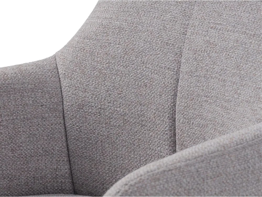 Poltrona da relax grigio chiaro girevole Manning – Unique Furniture