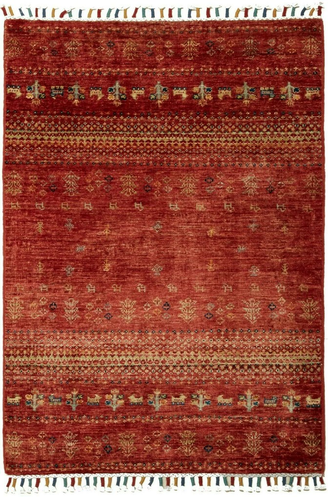 Gabbeh Tappeto 120 x 80 Rosa (Pakistan) Tessuto A Mano