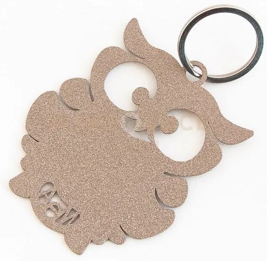 Porta chiavi gufino 2 beige in ferro