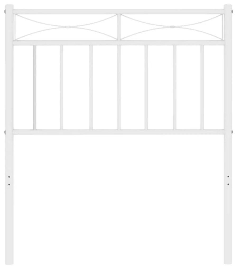 Testiera in Metallo Bianco 75 cm