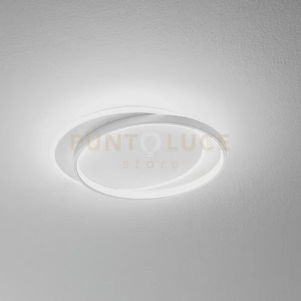 Christine p/g plafoniera led 3000k 3000lm 48w alluminio e metacrila...