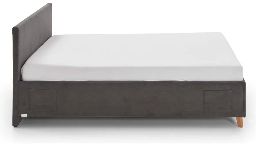 Letto da bambini color antracite imbottito rete non inclusa 120x200 cm Cool – Meise Möbel