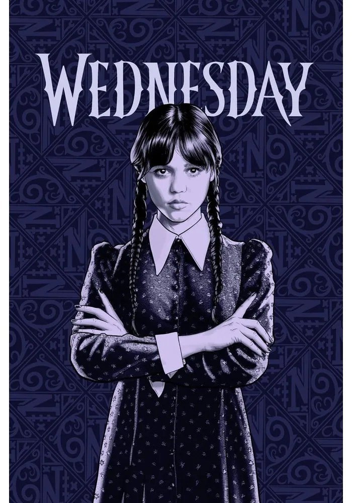 Coperta per bambini blu scuro in vello 100x150 cm Wednesday – Jerry Fabrics