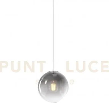 Sospensione 1 luce attacco e27 in vetro big eclipse d20cm fume roso...