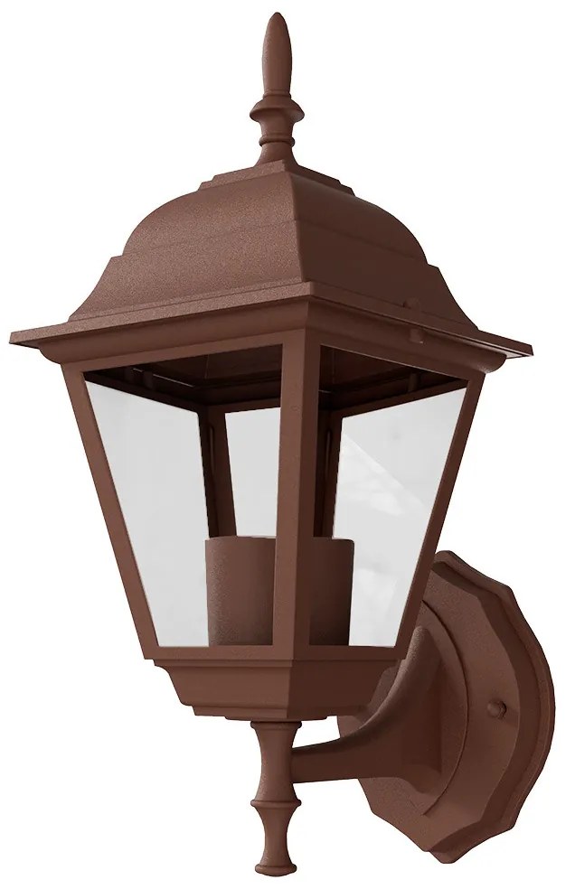 Applique Lanterna da Esterno E27 IP54 Corten - Serie ALFIERI 1A